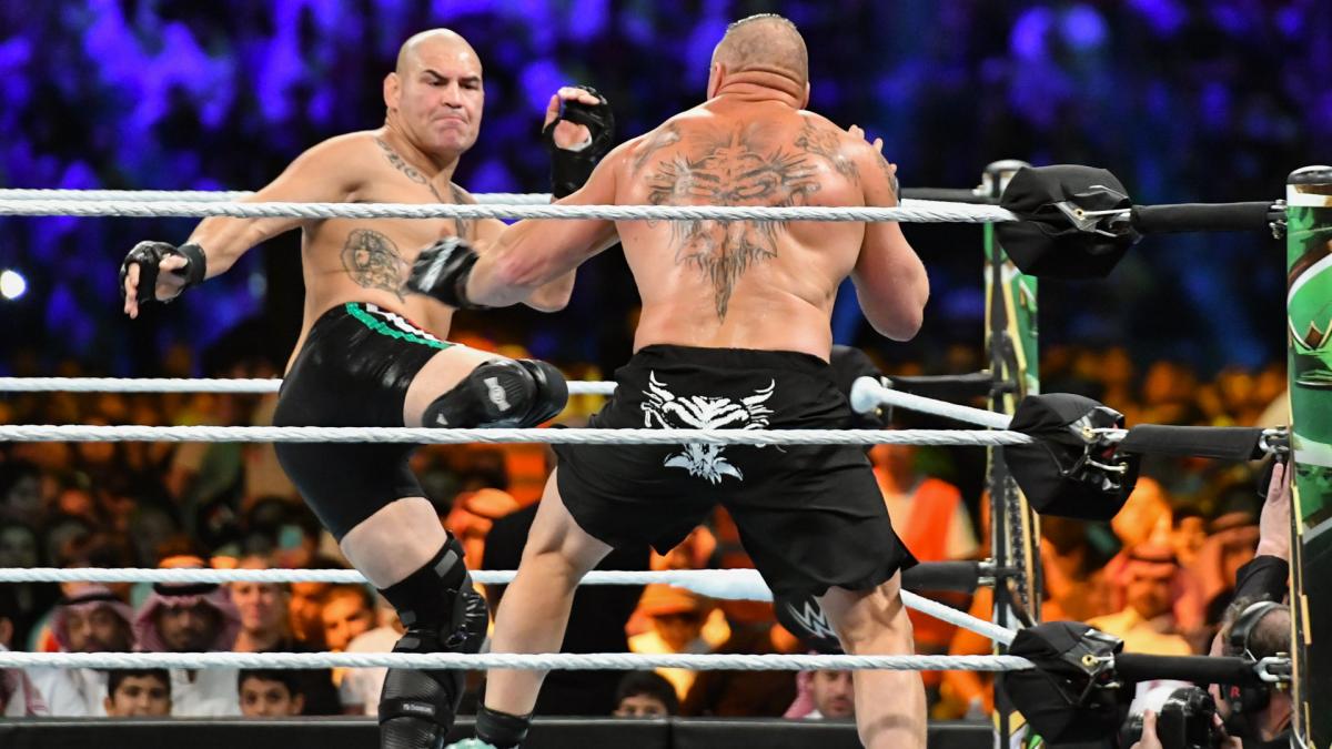 Dud - Brock Lesnar (c) vs Cain Velasquez - WWE Championship.